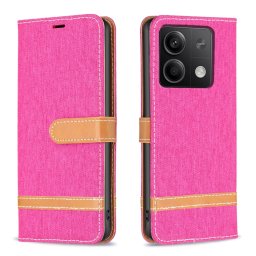 BLOCKY pénztárcahuzat Xiaomi Redmi Note 13 rózsaszín telefonhoz