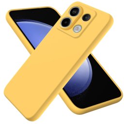 RUBBER Xiaomi Redmi Note 13 Pro 5G / Xiaomi Poco X6 5G védőburkolat sárga