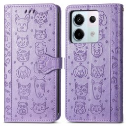ART ANIMALS Pénztárca borító Xiaomi Redmi Note 13 Pro 5G / Xiaomi Poco X6 5G lila