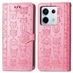 ART ANIMALS Pénztárcahuzat Xiaomi Redmi Note 13 Pro 5G / Xiaomi Poco X6 5G rózsaszín