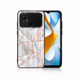 PROTEMIO MY ART Védőburkolat Xiaomi Poco C40 PINK MARBLE (143) készülékhez