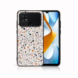PROTEMIO MY ART Védőburkolat Xiaomi Poco C40 BEIGE TERRAZZO (162) készülékhez