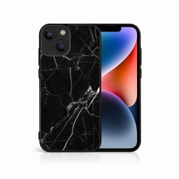 PROTEMIO MY ART Védőburkolat Apple iPhone 14 BLACK MARBLE (142) telefonhoz