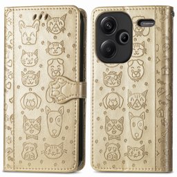 ART ANIMALS Pénztárcahuzat Xiaomi Redmi Note 13 Pro+ 5G gold telefonhoz