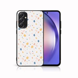 PROTEMIO MY ART Védőburkolat Samsung Galaxy A14 / A14 5G ORANGE TERRAZZO (165) telefonhoz