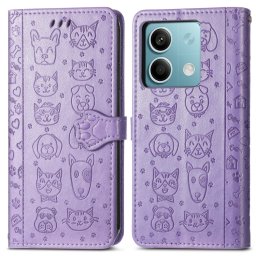 ART ANIMALS pénztárca tok Xiaomi Redmi Note 13 5G lila telefonhoz