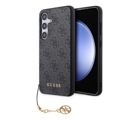 GUESS 4G Fedél medállal Samsung Galaxy S24 5G szürke
