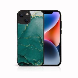 PROTEMIO MY ART Védőburkolat Apple iPhone 14 Plus GREEN MARBLE (145) telefonhoz