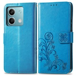 ART FLOWER S pénztárca tok Xiaomi Redmi Note 13 5G kék készülékhez