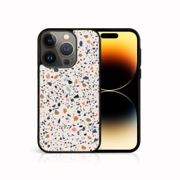 PROTEMIO MY ART Védőburkolat Apple iPhone 14 Pro BEIGE TERRAZZO (162) telefonhoz