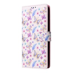 FLOWER Y pénztárca tok Samsung Galaxy A05s PANSY telefonhoz