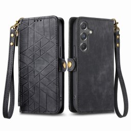 GEOM Wallet tok Samsung Galaxy A15 / A15 5G fekete