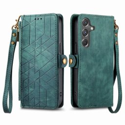 GEOM Wallet tok Samsung Galaxy A15 / A15 5G zöld