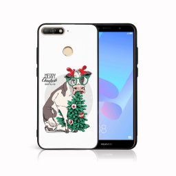 PROTEMIO MY ART borító karácsonyi dizájnnal, Huawei Y6 Prime 2018 BOLDOG CHRISTMAS (074)