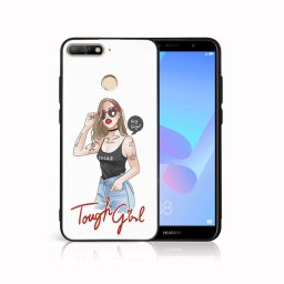 PROTEMIO MY ART Védőburkolat Huawei Y6 Prime 2018 TOUGH GIRL készülékhez (131)