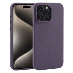 MUTURAL SILICONE MAGSAFE Védőburkolat Apple iPhone 15 Pro Max lila