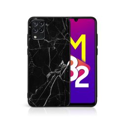 PROTEMIO MY ART Védőburkolat Samsung Galaxy M33 5G BLACK MARBLE (142) telefonhoz