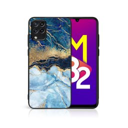 PROTEMIO MY ART Védőburkolat Samsung Galaxy M53 5G BLUE MARBLE (141) telefonhoz