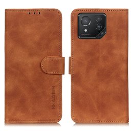 KHAZNEH RETRO Pénztárca tok Asus ROG Phone 8-hoz barna