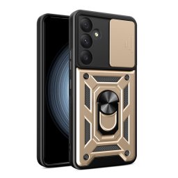 RING KAMERA Borító tartóval Samsung Galaxy A55 5G arany