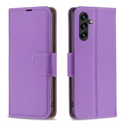 LITCHI Wallet tok Samsung Galaxy A55 5G lila telefonhoz