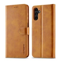 IMEEKE Wallet tok Samsung Galaxy A55 5G telefonhoz világosbarna