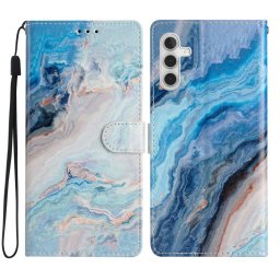 ART Wallet tok Samsung Galaxy A35 5G BLUE MARBLE telefonhoz