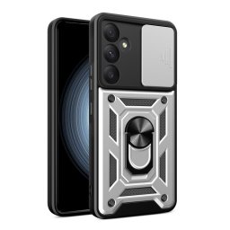RING KAMERA Borító tartóval Samsung Galaxy A35 5G ezüsthöz