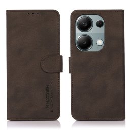 KHAZNEH MATTE Flip tok Xiaomi Redmi Note 13 Pro / Poco M6 Pro barna