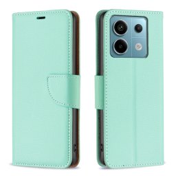 LITCHI Wallet tok Xiaomi Redmi Note 13 Pro készülékhez zöld