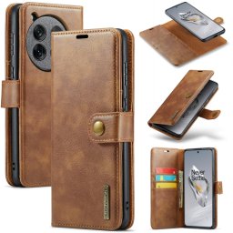 DG.MING Pénztárcahuzat 2in1 One Plus 12 barna