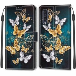 ART Wallet tok Samsung Galaxy A50 BUTTERFLIES telefonhoz