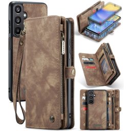 WALLET Védőhuzat pénztárcával 2 az 1-ben Samsung Galaxy A15 / A15 5G barna