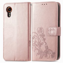 ART FLOWER S Pénztárcahuzat Samsung Galaxy Xcover 7 telefonhoz világos rózsaszín