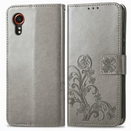 ART FLOWER S pénztárca tok Samsung Galaxy Xcover 7 szürke színű