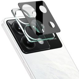 IMAK FULL COVER Üveg Xiaomi Poco X6 5G fényképezőgéphez fekete