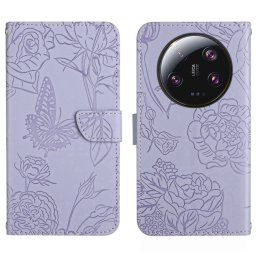 ART BLOSSOM pénztárcahuzat Xiaomi 14 Ultra lila telefonhoz