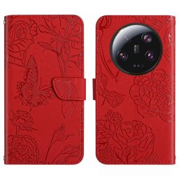 ART BLOSSOM pénztárcahuzat Xiaomi 14 Ultra piros telefonhoz