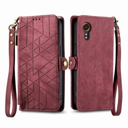 GEOM Wallet tok Samsung Galaxy Xcover 7 piros telefonhoz