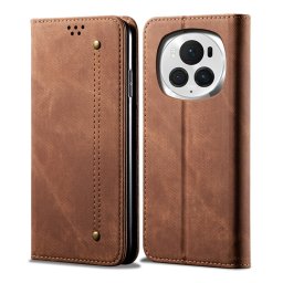 DENIM Honor Magic6 Pro pénztárca huzat barna