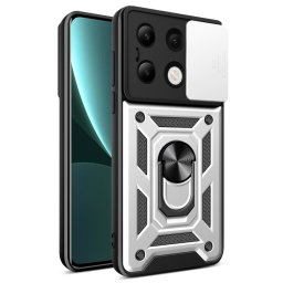 RING KAMERA Borító tartóval Xiaomi Redmi Note 13 ezüsthöz