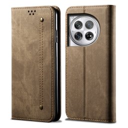 DENIM pénztárcahuzat OnePlus 12-hez szürkésbarna