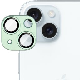 IMAK FULL FÉM BURKOLAT Apple iPhone 15 / 15 Plus kameraüveg zöld