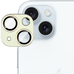 IMAK FULL METAL COVER Fényképezőgép üveg Apple iPhone 15 / 15 Plus arany