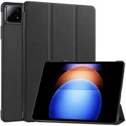 LEATHER Csuklós burkolat a Xiaomi Pad 6S Pro-hoz fekete