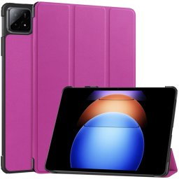 LEATHER Csuklós burkolat a Xiaomi Pad 6S Pro lila színben