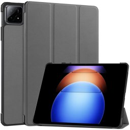 LEATHER Csuklós burkolat a Xiaomi Pad 6S Pro-hoz szürke
