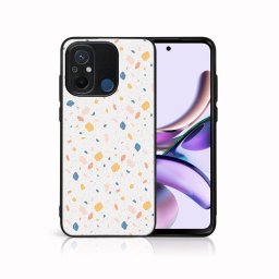 PROTEMIO MY ART Védőburkolat Xiaomi Redmi 12C ORANGE TERRAZZO-hoz (165)