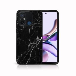PROTEMIO MY ART Védőburkolat a Xiaomi Redmi 12C számára BLACK MARBLE (142)