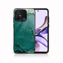 PROTEMIO MY ART Védőburkolat a Xiaomi Redmi 12C számára GREEN MARBLE (145)